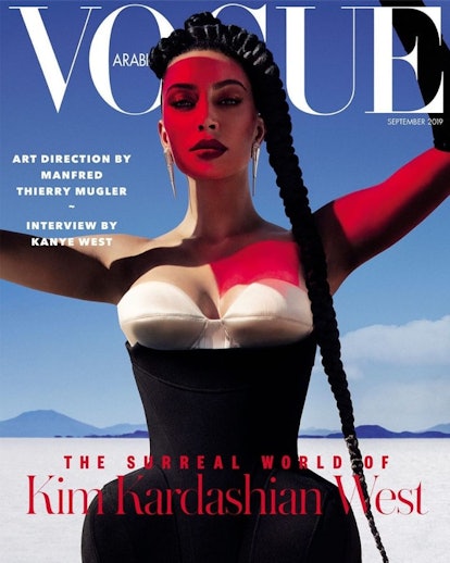 Kim Kardashian West's Vogue Arabia cover featured pieces from Manfred Thierry Mugler.