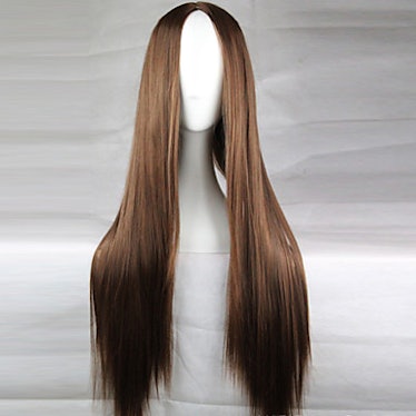 Brown Long Straight Hair Wig