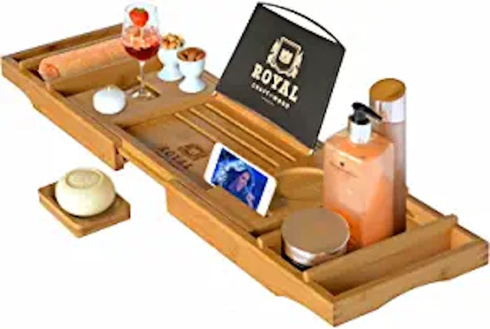 Royal Craft Wood Luxury Bathtub Caddy Tray