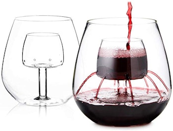 Chevalier Collection Stemless Aerating Wine Glasses (2-Pack)
