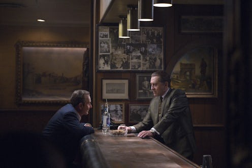 Joe Pesci as Russell Bufalino and Robert De Niro as Frank Sheeran in Netflix's The Irishman