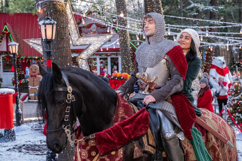 Josh Whitehouse and Vanessa Hudgens star in 'The Knight Before Christmas' as part of Netfli'x holida...