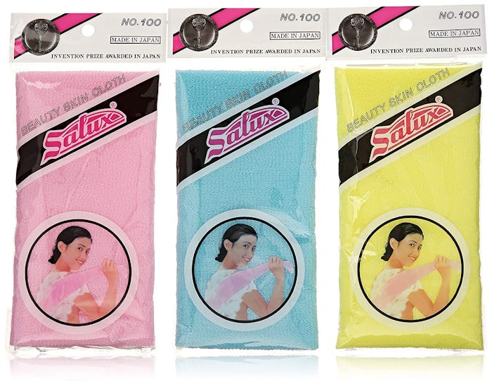 Salux Nylon Japanese Washcloth (3-Pack)