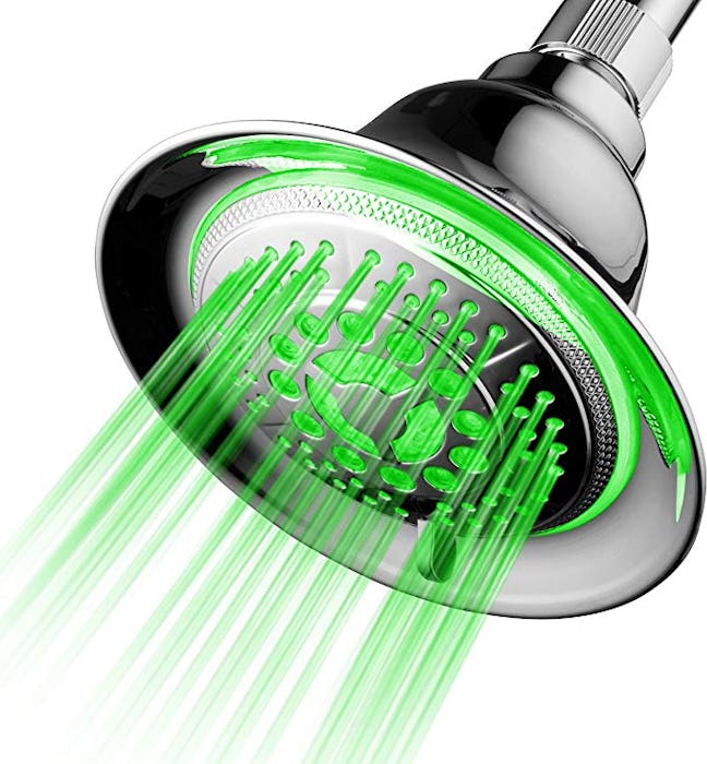 DreamSpa All Chrome Water Temperature Controlled Color Changing 5-Setting LED Shower-Head