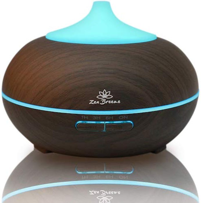 Zen Breeze Essential Oil Diffuser Dark Wood