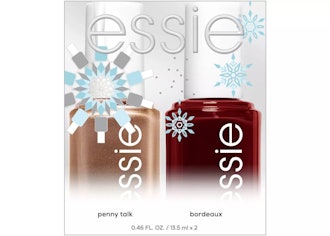 essie Holiday Duo Featuring Penny Talk And Bordeaux