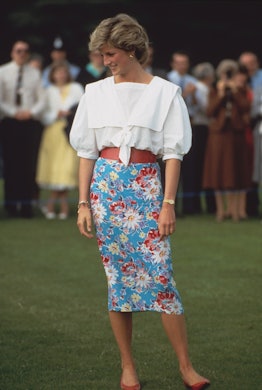 '80s fashion: Princess Diana sailor collar