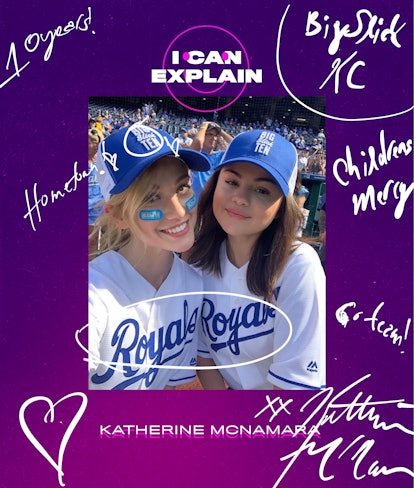 Katherina McNamara and Selena Gomez at the Big Slick