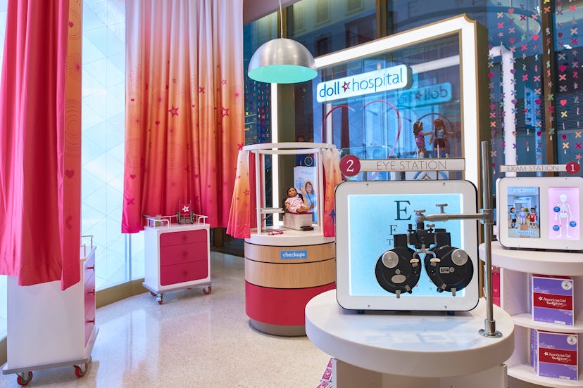 The American Girl Doll Hospital offers eye exams, dental check-ups, and even X-rays for beloved Amer...