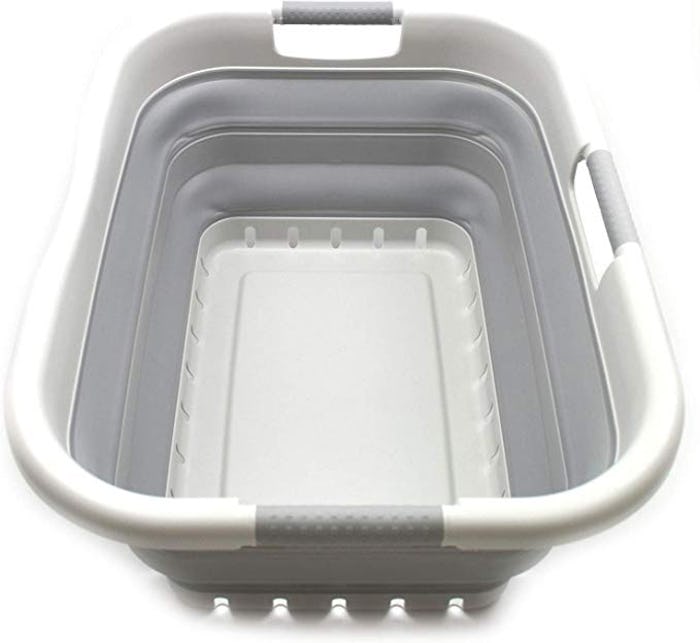 SAMMART Collapsible Plastic Laundry Basket
