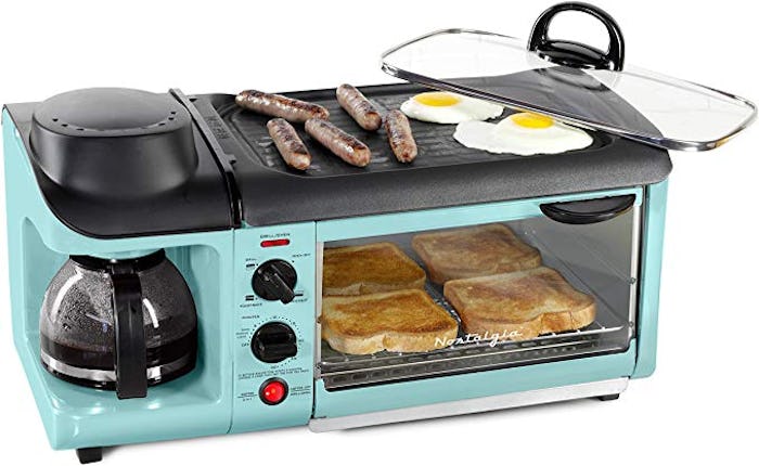 NOSTALGIA BSET300AQ Retro 3-in-1 Family Size Breakfast Station