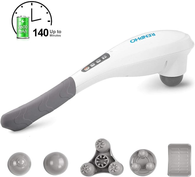 6. A Wireless, Portable Hand Massager With Seven Attachments For Every Part Of Your Achy Body