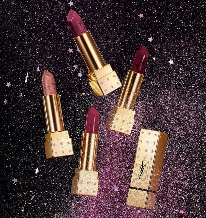YSL Beauty's Rouge Pur Couture Holiday Edition features four winter lipstick shades that are perfect...