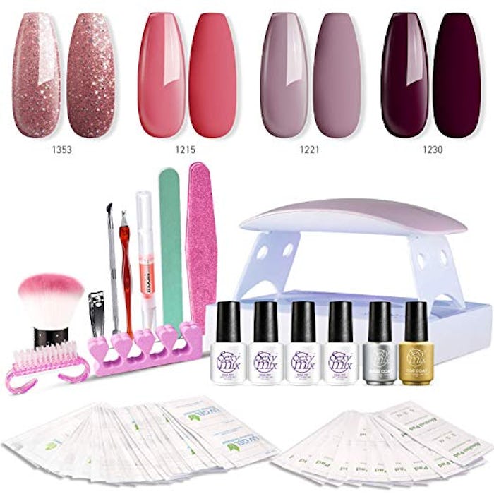 SEXY MIX Gel Nail Polish Kit with UV LED Light