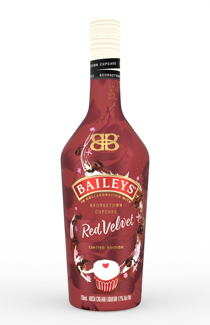 Baileys Red Velvet Irish Cream Liqueur is a limited-edition collaboration with Georgetown Cupcake.