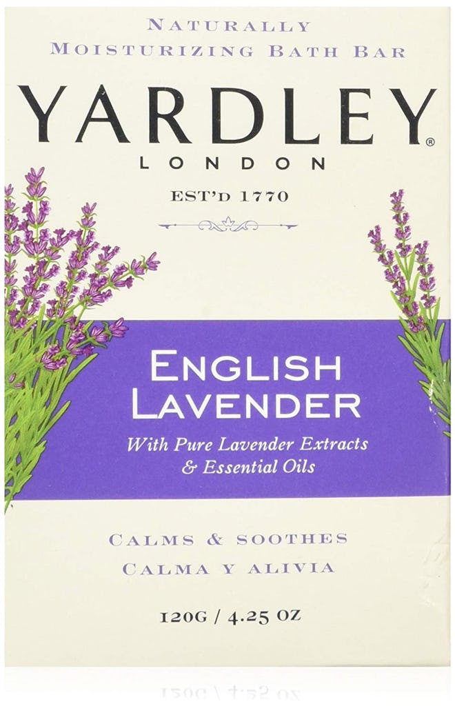 Yardley London English Lavender With Essential Oils Soap Bar (8-Pack)
