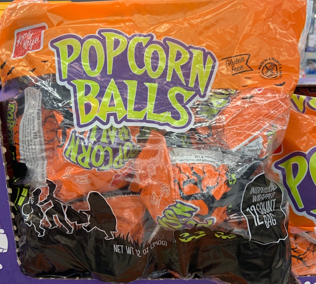 Kathy Kaye popcorn balls Halloween treat
