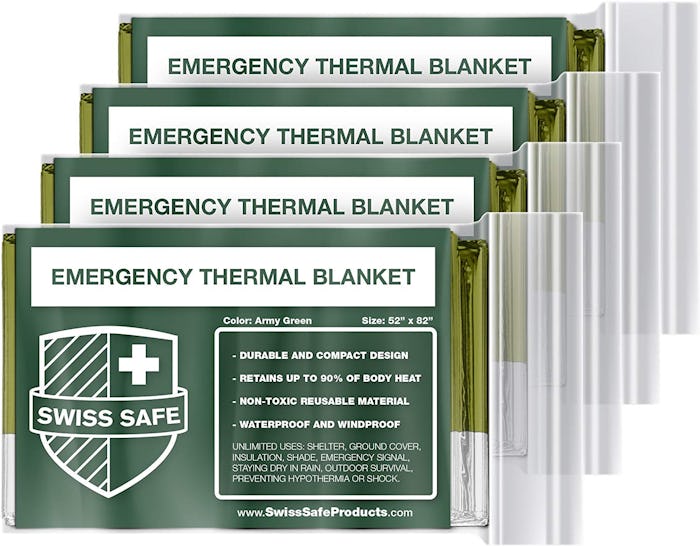 Swiss Safe Thermal Blankets (4-Pack)