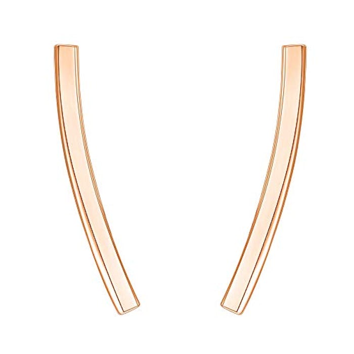 PAVOI 14K Gold Plated Crawler Earrings