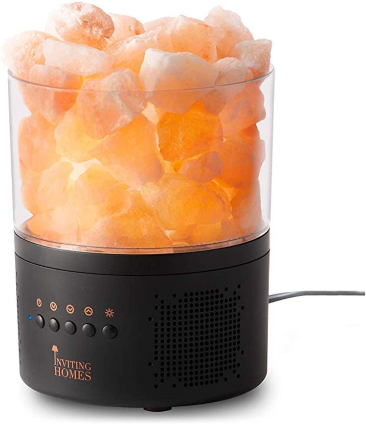 Natural Himalayan Salt Lamp Speaker w/ Bluetooth