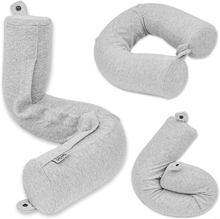 Do & Dot Twist Memory Foam Travel Pillow for Neck, Chin, Lumbar and Leg Support