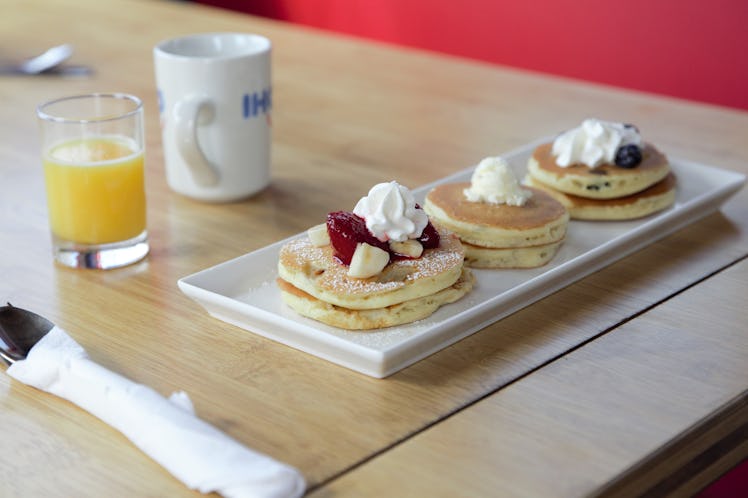 The Tiny IHOP Dinner Series features a menu with mini favorites.