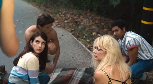 The 'American Horror Story: 1984' cast around the Hitchhiker