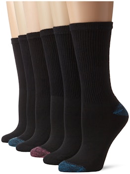 Hanes Women's Comfort Blend Crew Sock (6-Pack)