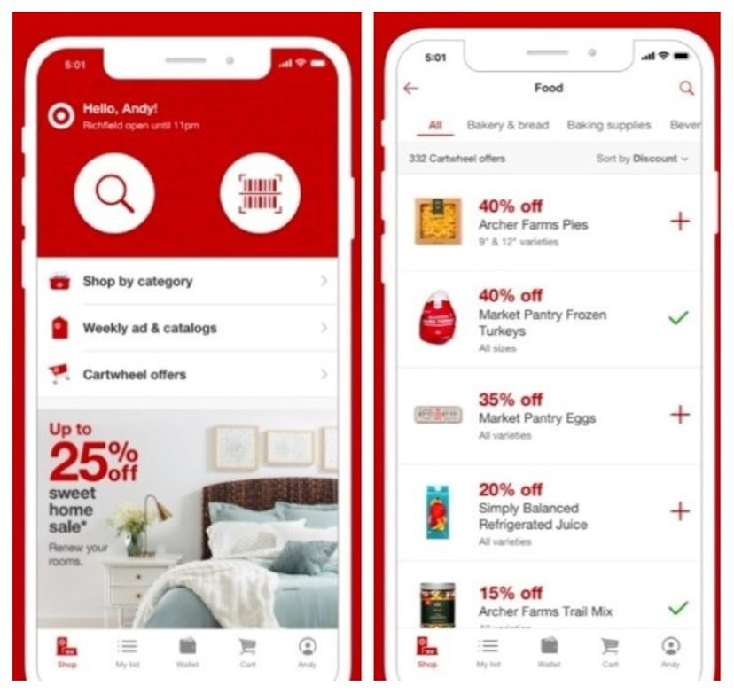 The Target app makes it easy to get your holiday shopping done.