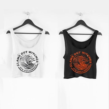 Two spooky White Claw tank tops are great ideas for White Claw Halloween costumes.
