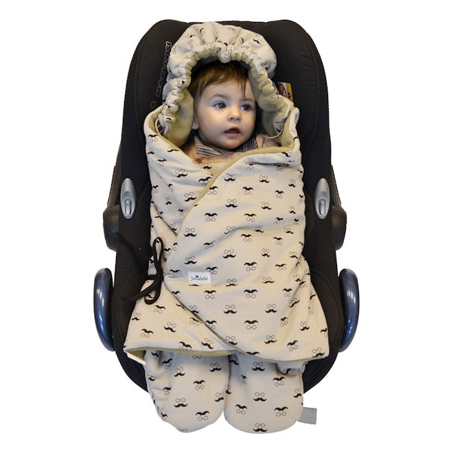 JANABEBE Swaddling Wrap, Car Seat and Pram Blanket Universal for Infant and Child car Seats