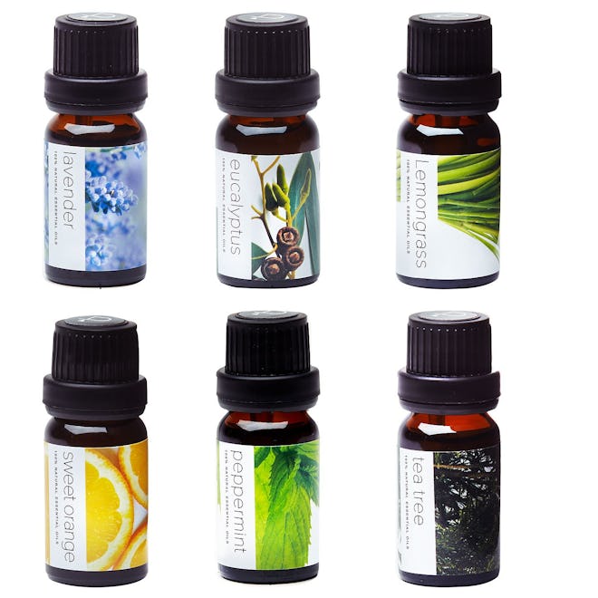 Pure Aroma Therapeutic Grade Essential Oils Kit (6-Pack)