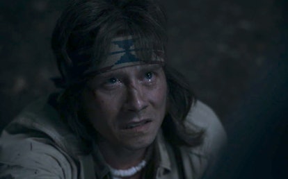 Lou Taylor Pucci as the Hitchhiker in 'AHS: 1984'