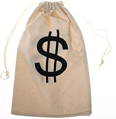 Large $ Money Drawstring Bag