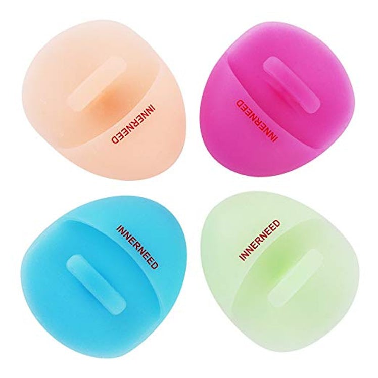 Super Soft Silicone Face Cleanser and Massager Brush (4-Pack)