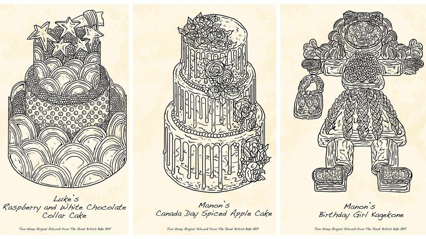 The 'Great British Bake Off' Cake Illustrations Are For
