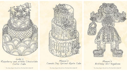 Tom Hovey is selling prints of his illustrations from "Great British Bake Off."
