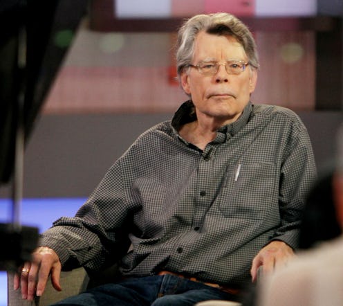 Author Stephen King, on the set of Good Morning America in 2015. 
