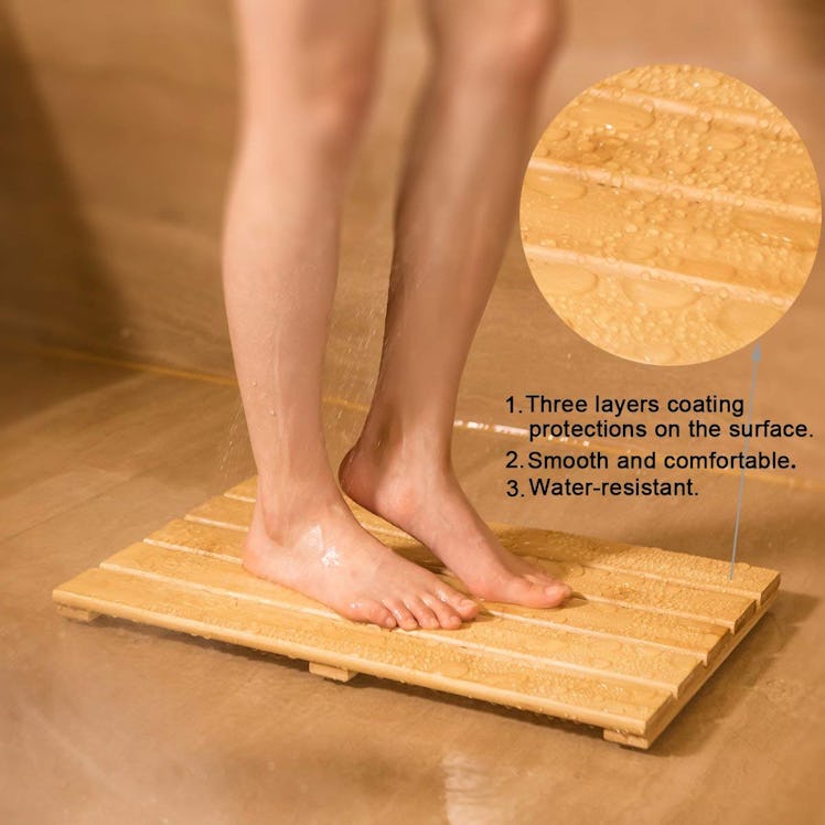 GOBAM Bamboo Bath Mat