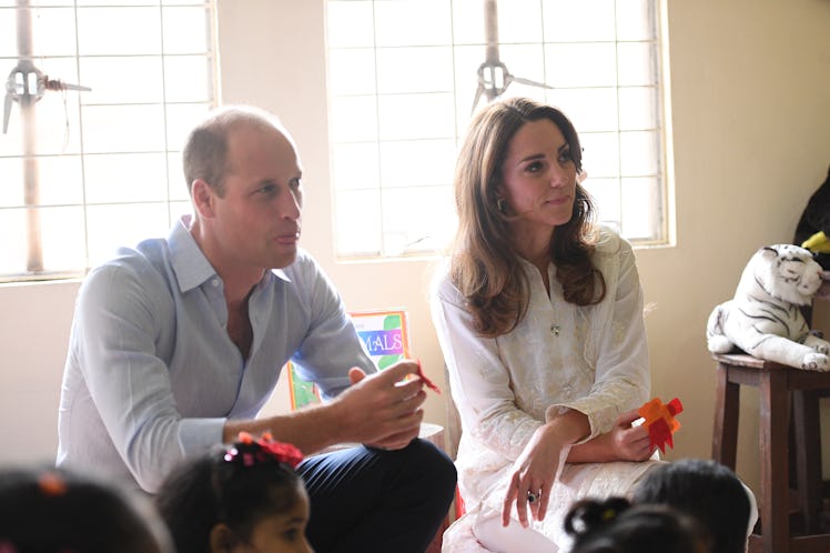 Prince William and Kate Middleton attend a children's birthday party in Pakistan.