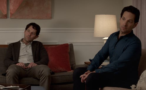 Paul Rudd as Old Miles and Clone Miles in 'Living with Yourself'