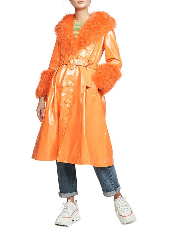 katie holmes orange dress Katie Holmes Tracks Down an Endlessly Versatile Holiday Party Outfit