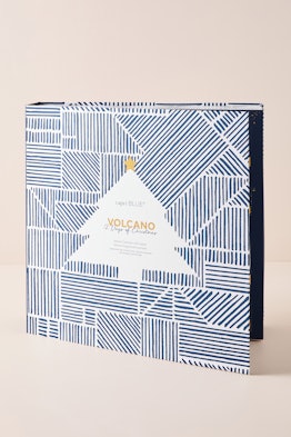Packaging for Anthropologie's Capri Blue 12 Days of Volcano Holiday Gift Set