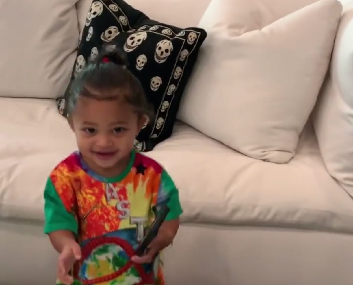 Stormi Webster asking Kylie Jenner to listen to Travis Scott's music