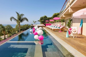 Barbie's Malibu Dreamhouse on Airbnb sports a gorgeous infinity pool.