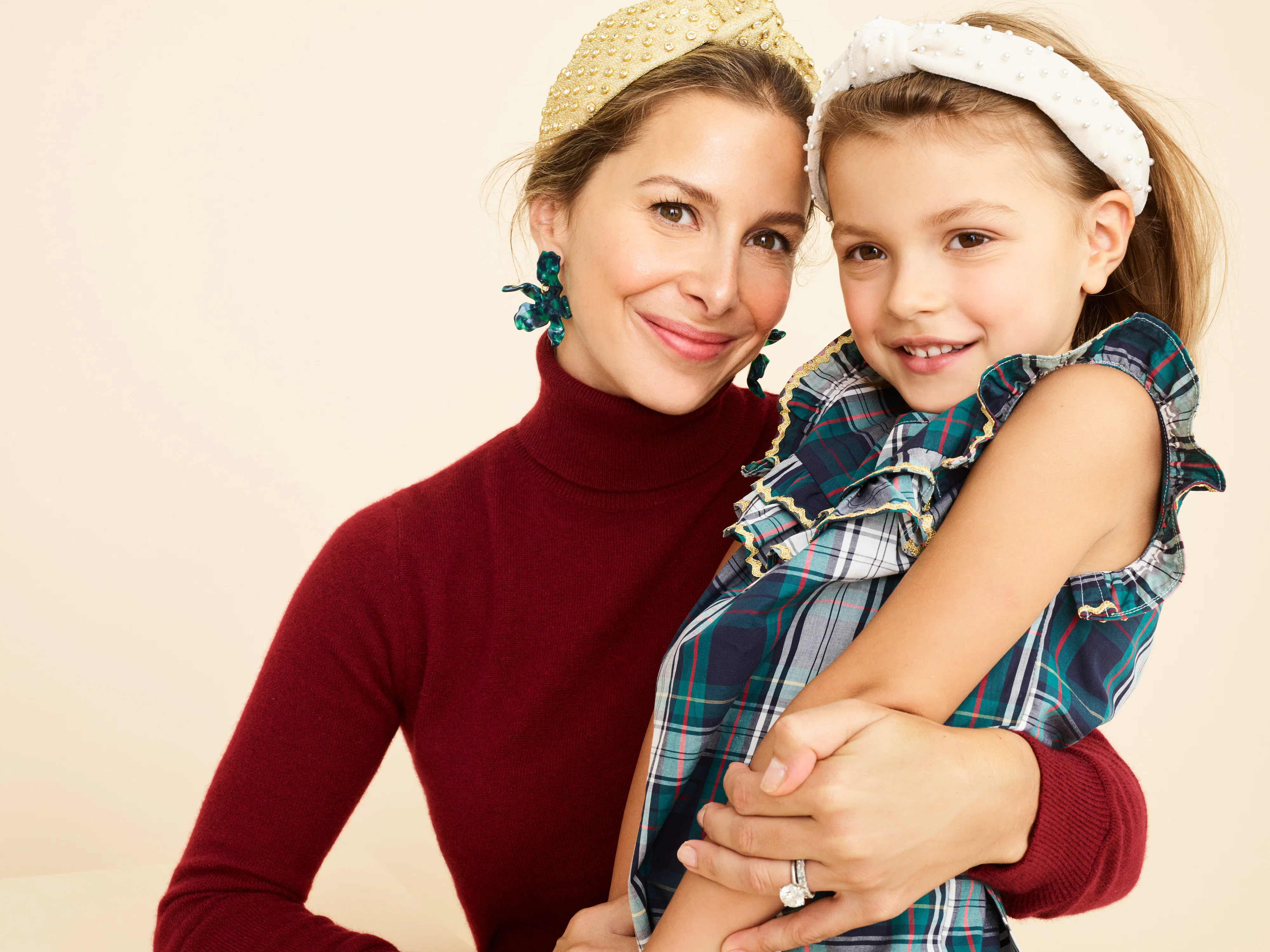 ISO Lele Sadoughi x J. Crew Buffalo Check Headband The Lele Sadoughi x J. Crew Holiday Collection Has Festive  main image 4