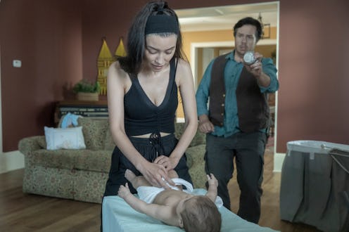 Christian Serratos and Josh McDermitt play Eugene and Rosita on The Walking Dead in Season 10