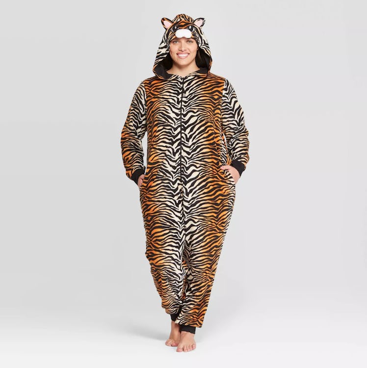 Women's Plus Size Tiger Union Suit