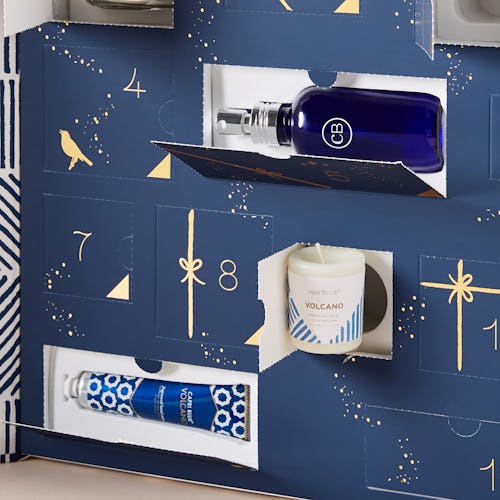 Products revealed from Anthropologie's Capri Blue 12 Days of Volcano Holiday Gift Set.