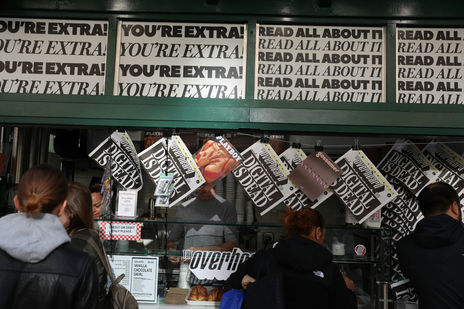 The 'Overheard Post' from @OverheardNewYork is unlike any newspaper you've seen before.